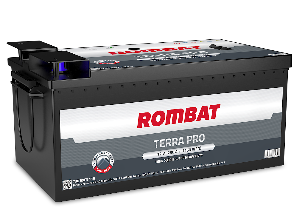 Baterie Rombat Terra (pentru autocamioane, tractoare, etc)